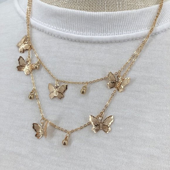 Jewelry - Butterfly Layered Necklace